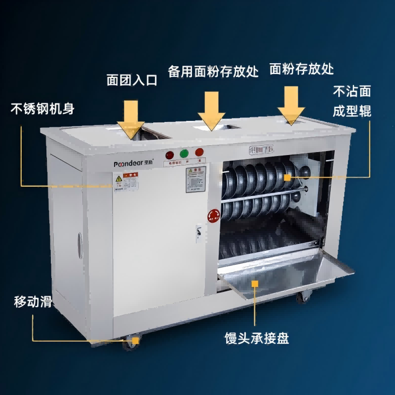 烹巅(Poondear) 商用馒头机 MG65 II高清大图