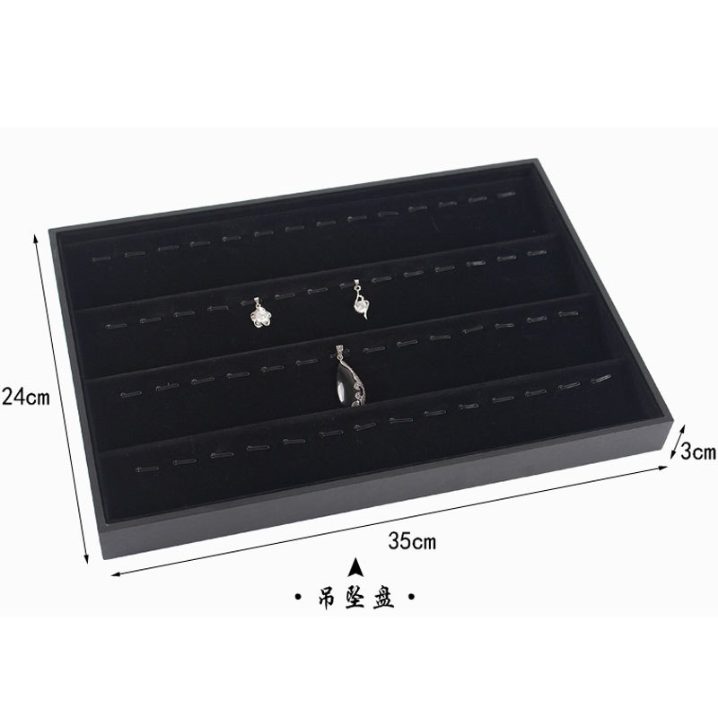家用简约戒指项链耳环收纳盒子珠宝展示道具饰品架佛珠手串盒子首饰收纳盒简约纳用品
