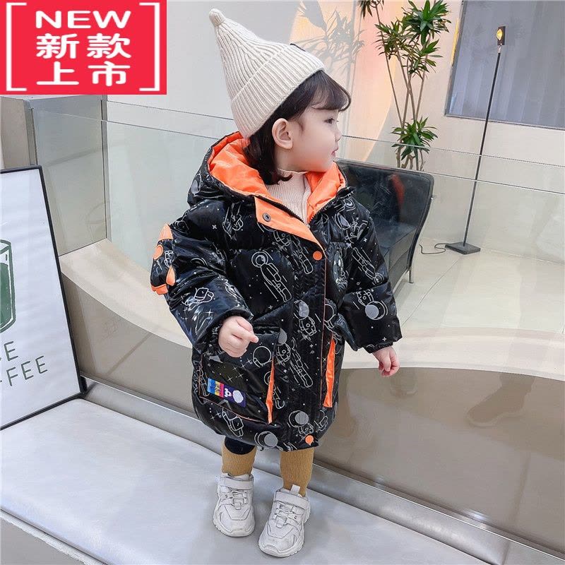 可莉允宝宝冬装棉衣新款免洗太空人儿童中小童加厚外套男童女童羽绒棉服图片