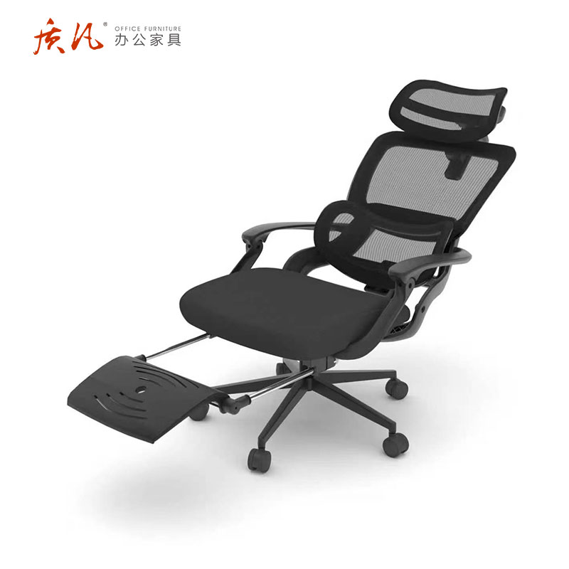 质凡 人体工学椅可躺电脑椅办公椅办公午睡两用办公椅高清大图