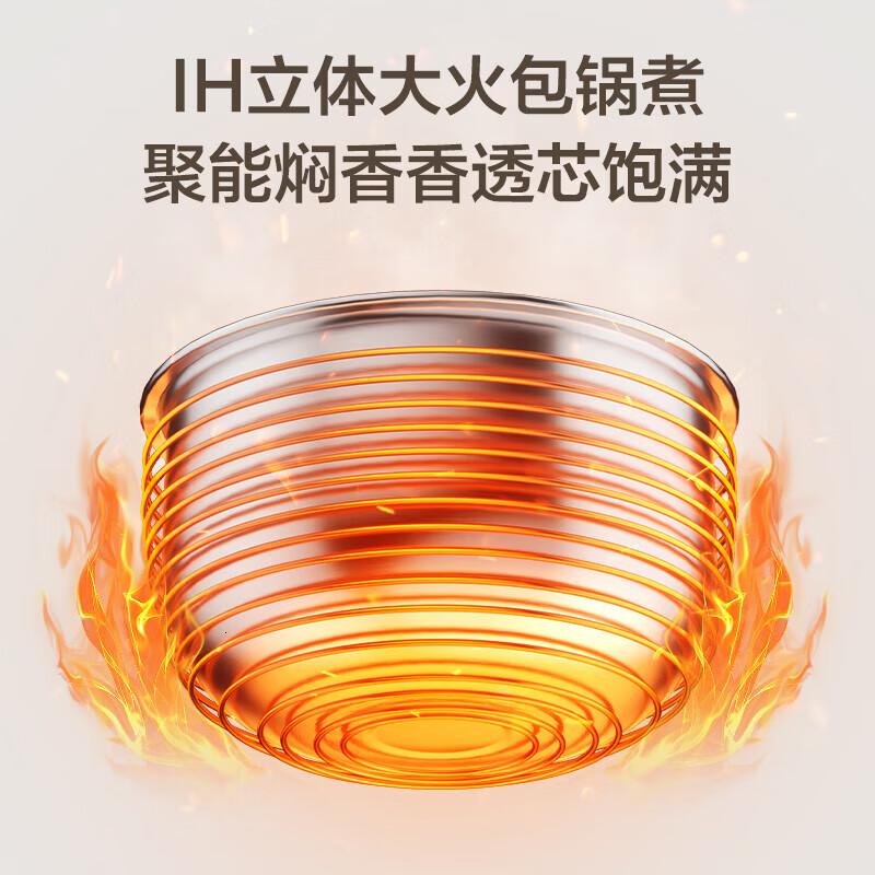 苏泊尔电饭锅小型ih柴火饭智能2升多功能一体家用IH不锈钢0涂层球釜预约煮粥锅 SF20HC1953高清大图