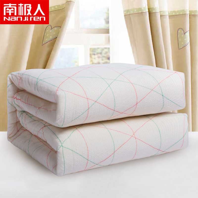 南极人(NanJiren)家纺 B2B团购绗缝床品套装1.5m床其他(包含棉花被1.8米6斤/天丝被毯2米/标准四件套)