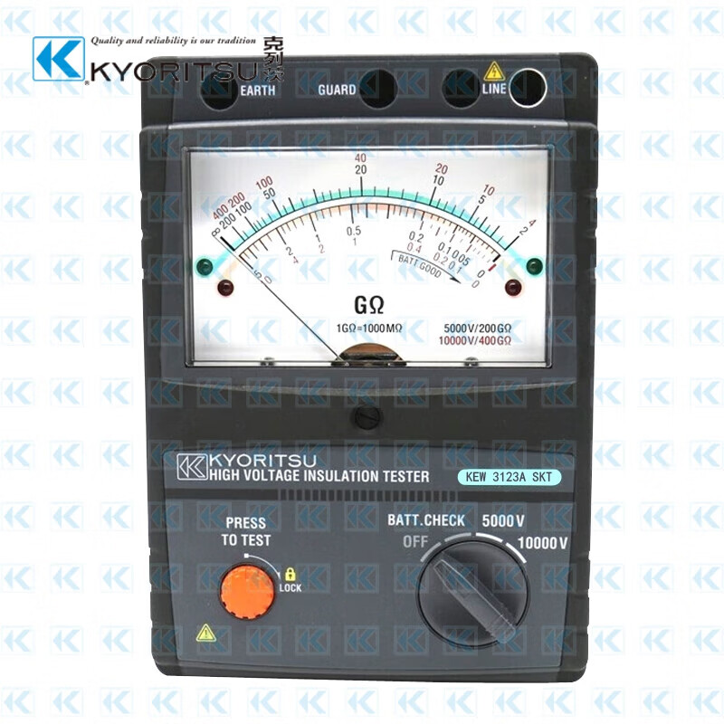克列茨 KEW 3123A SKT 高压绝缘电阻测试仪 200*140*80mm 单位:台