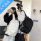 封后双肩包男士时尚大容量旅行背包女休闲日系初中生高中大学生书包男