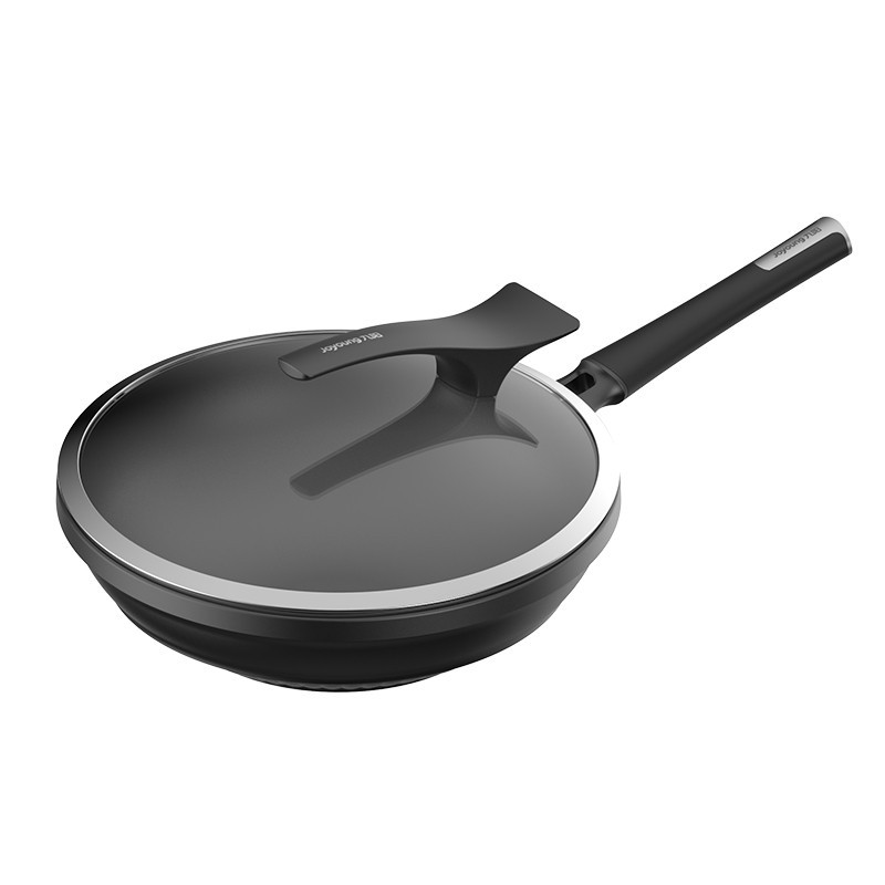 九阳晶钻耐磨不粘锅大磨王炒锅家用燃气灶专用煤气灶适用炒菜锅不惧钢