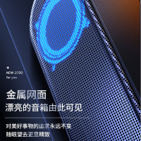蓝悦A25蓝牙音箱电脑音响低音炮台式笔记本迷你桌面家用多媒体无线回音壁插卡手机音箱 USB+3.5mm 有线版 黑色
