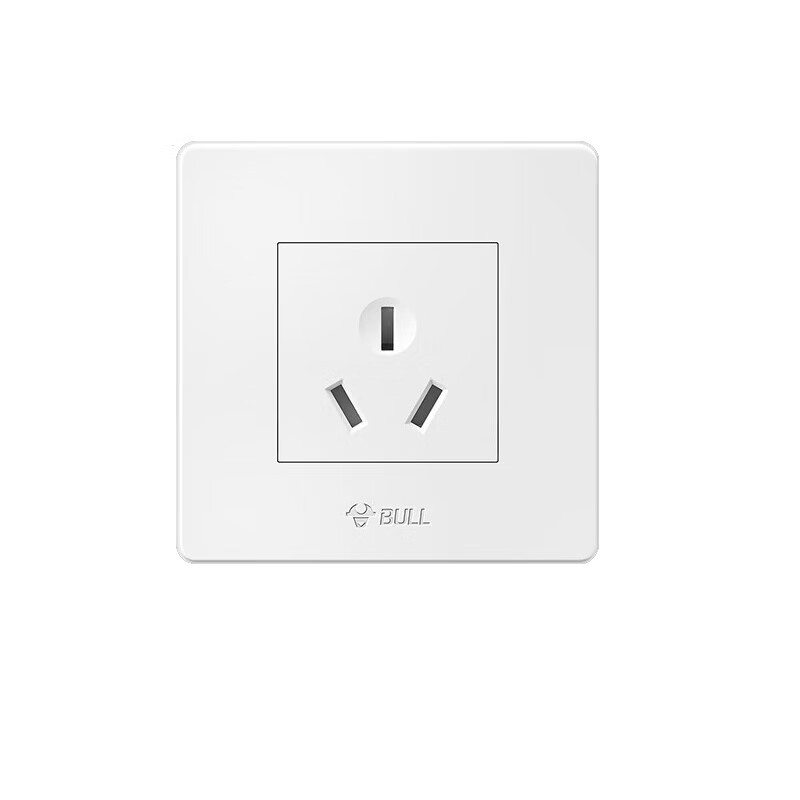 公牛墙壁插座G06系列16A三孔墙壁插座86型面板 G06Z104s 白色 暗装高清大图