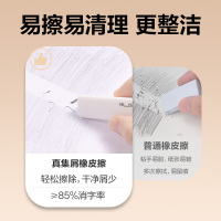 [补贴10%]纽赛集屑三角橡皮擦得力小学生专用擦字成线擦拭成条干净不留痕2B少屑橡皮儿童素描美术橡皮擦