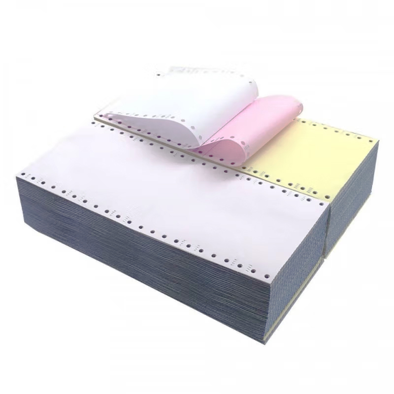 章楷 电脑打印纸120三联二等分 彩色 800页/箱高清大图