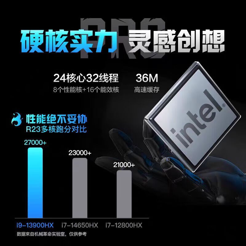 机械革命(MECHREVO)旷世16pro英特尔酷睿13代i9 16英寸游戏笔记本电脑(i9-13900HX RTX4070 240Hz 2.5K灰)