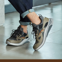 Skechers斯凯奇男鞋低帮鞋网布拼接运动休闲鞋 66163