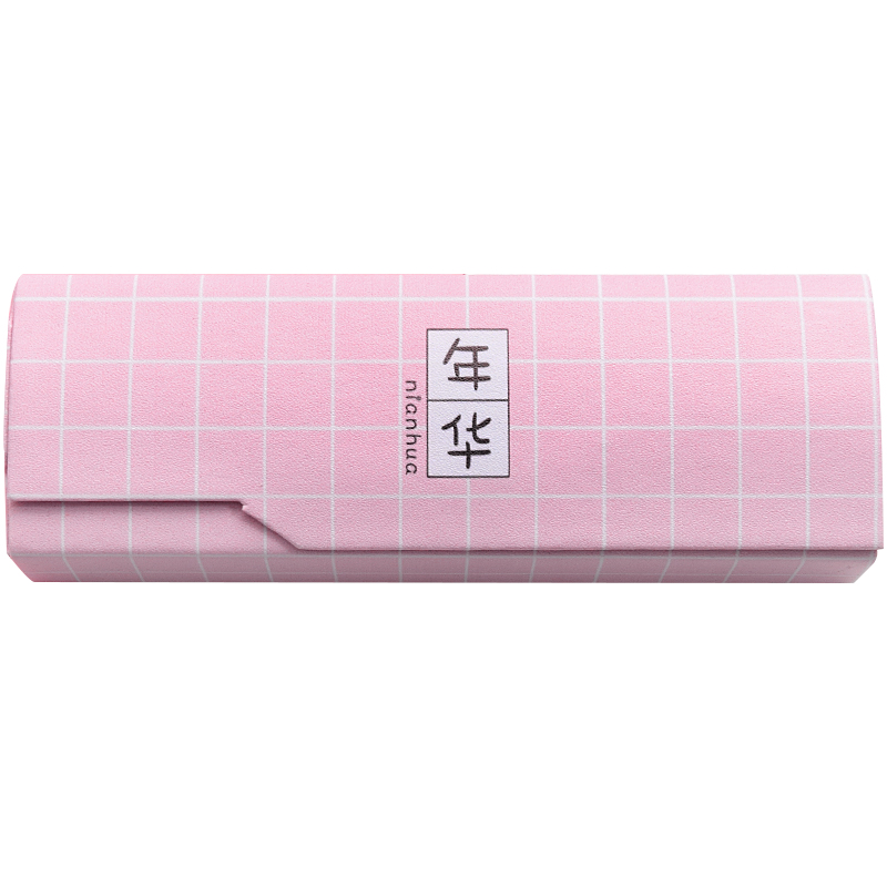权夫人简约眼镜盒女小清新少女心便携眼睛收纳盒学生近视眼睛盒高清大图