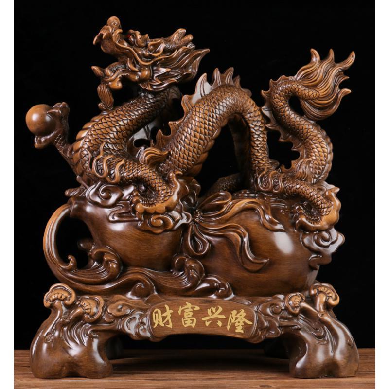 十二生肖工艺品龙摆件盛世祥龙玄关店铺开业礼品厅摆设_310_228