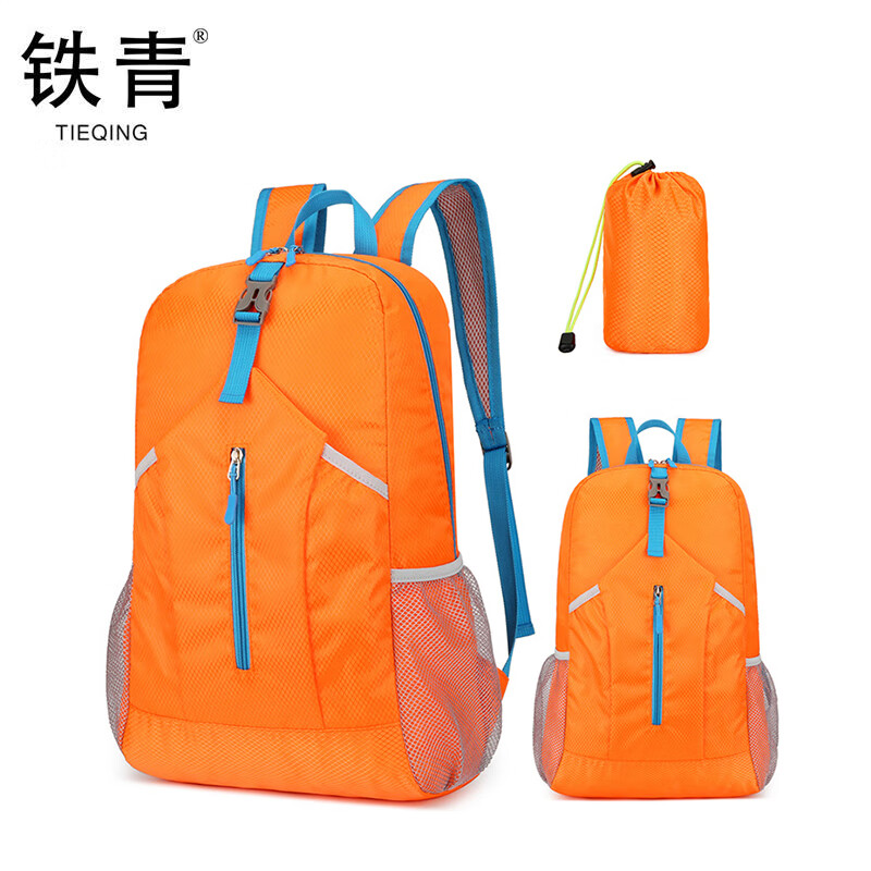 铁青折叠双肩包B62 个高清大图