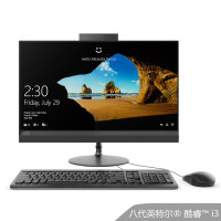 联想(Lenovo)AIO520-22八代英特尔® 酷睿™ i3 21.5英寸一体机(I3-8100T 4GB 1TB 集显 无光驱 Win10)黑色