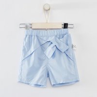 [2件2.5折价:42.3,可叠加199减30]米喜迪mecity童装夏新款女小童蝴蝶结婴童短