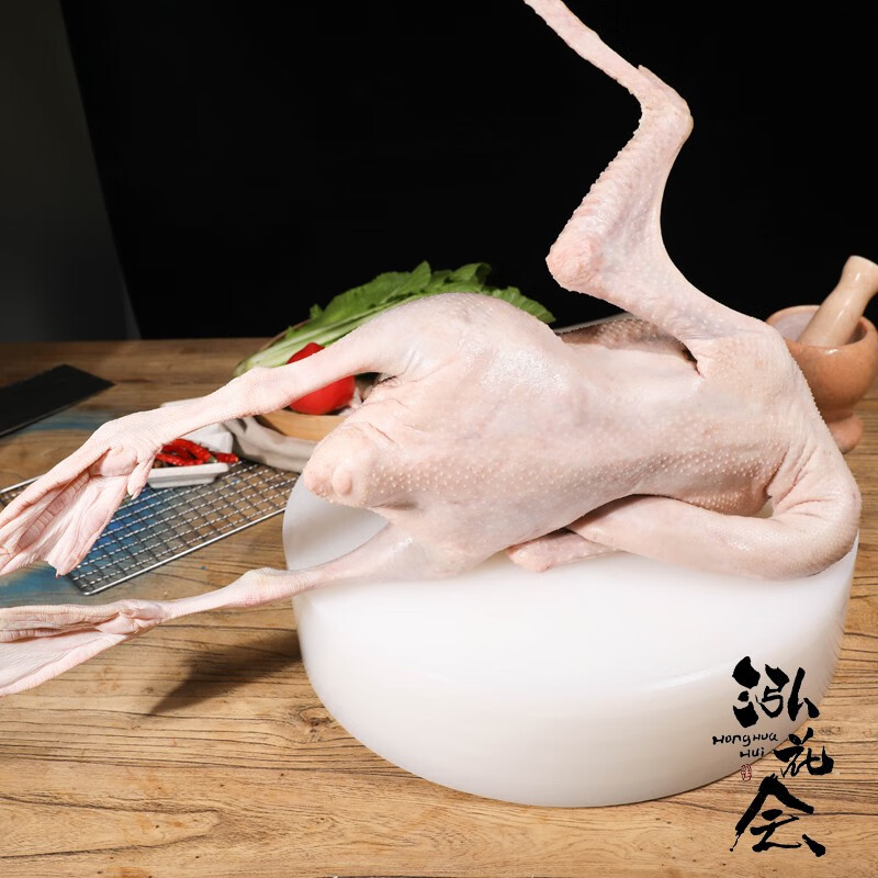 泓花会新鲜谷饲散养2年老鹅4.5-5.5斤装高清大图
