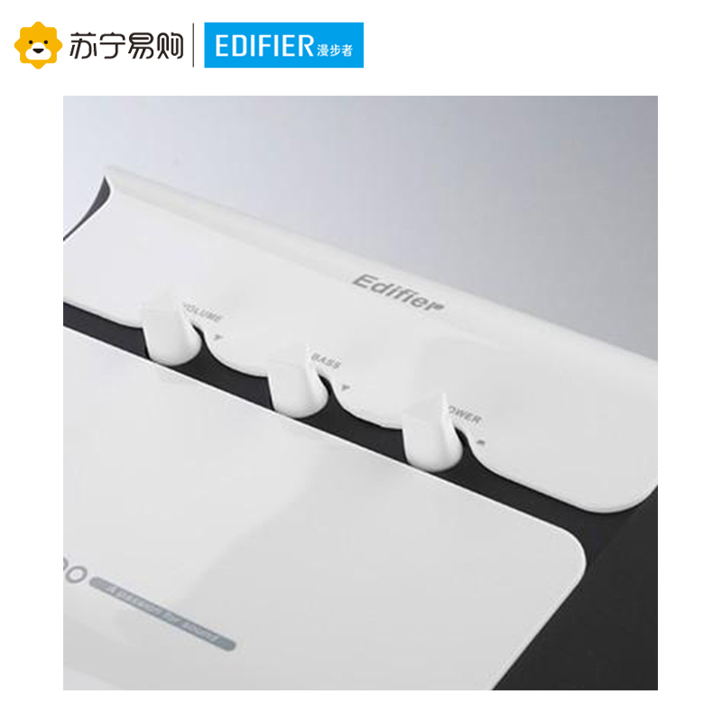 Edifier/漫步者 E2100 2.1声道电脑有源音响多媒体木质低音炮有源音箱 白色高清大图