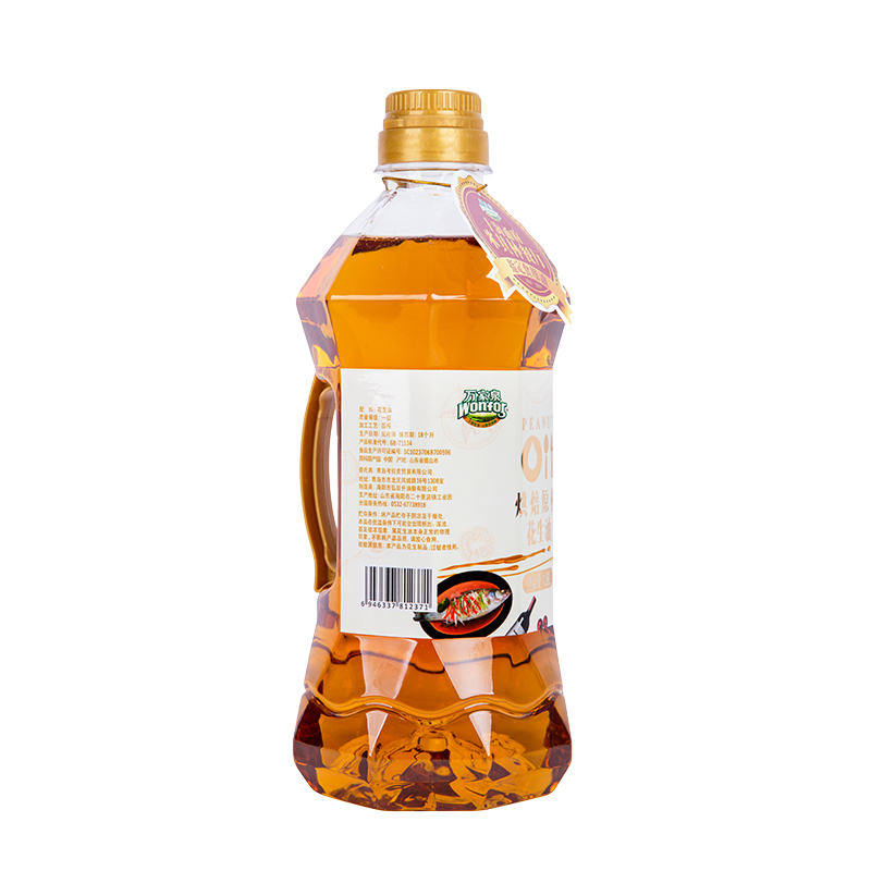 万家泉烘焙原榨花生油1.8L