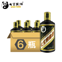 上海品牌七宝熊猫酒500ml*6瓶酱香型53度白酒精品包装猪年生肖酒送礼收藏佳品