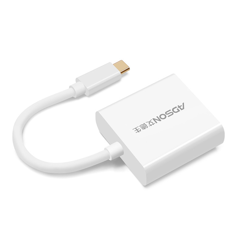 Type-C转VGA转换器USB-C扩展坞适配器转接数据线苹果电脑拓展坞连接线