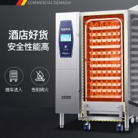 德玛仕(DEMASHI)商用海鲜蒸柜 蒸车蒸箱海鲜柜 蒸饭柜 燃气款蒸房 ZNZF-B20(不锈钢门蒸房 20层)