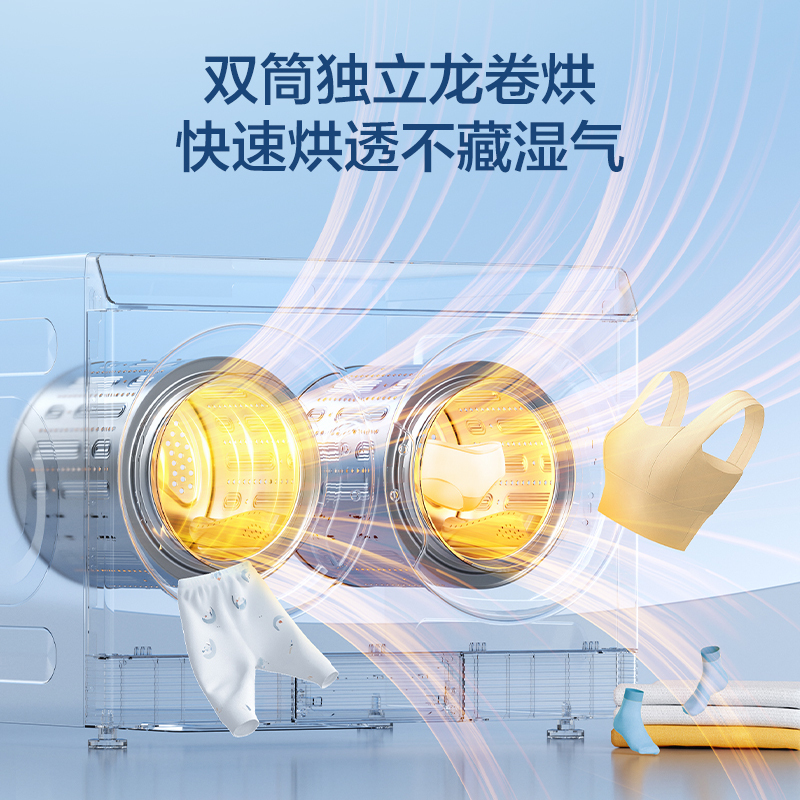 小天鹅(LittleSwan)三筒分区洗 [迷你小乌梅]可组懒人三筒洗衣机TNDD20+TD12E700高清大图