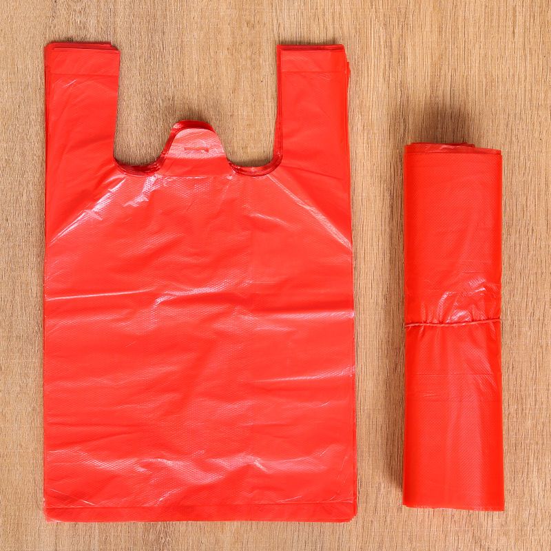 商用白色食品塑料袋透明背心袋外卖手提购物袋方便袋打包袋子