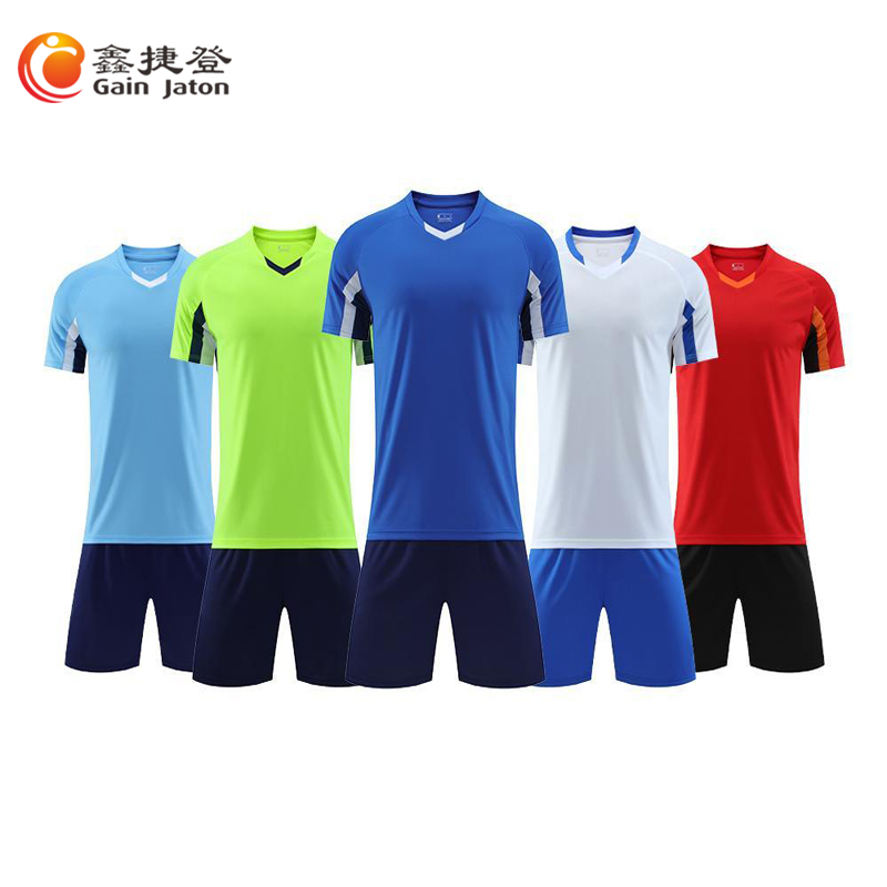 鑫捷登 可定制印字足球运动服AGRY-WD7102 套高清大图