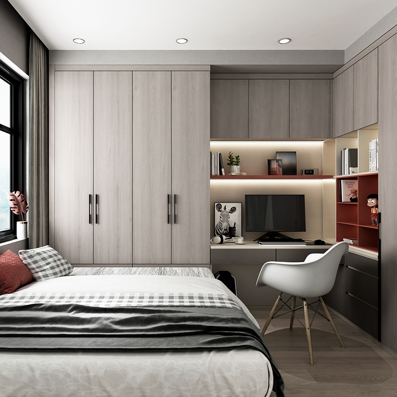 科凡定制安芯系列进口berneck欧松板柜门现代家具定制衣柜鞋柜电视柜