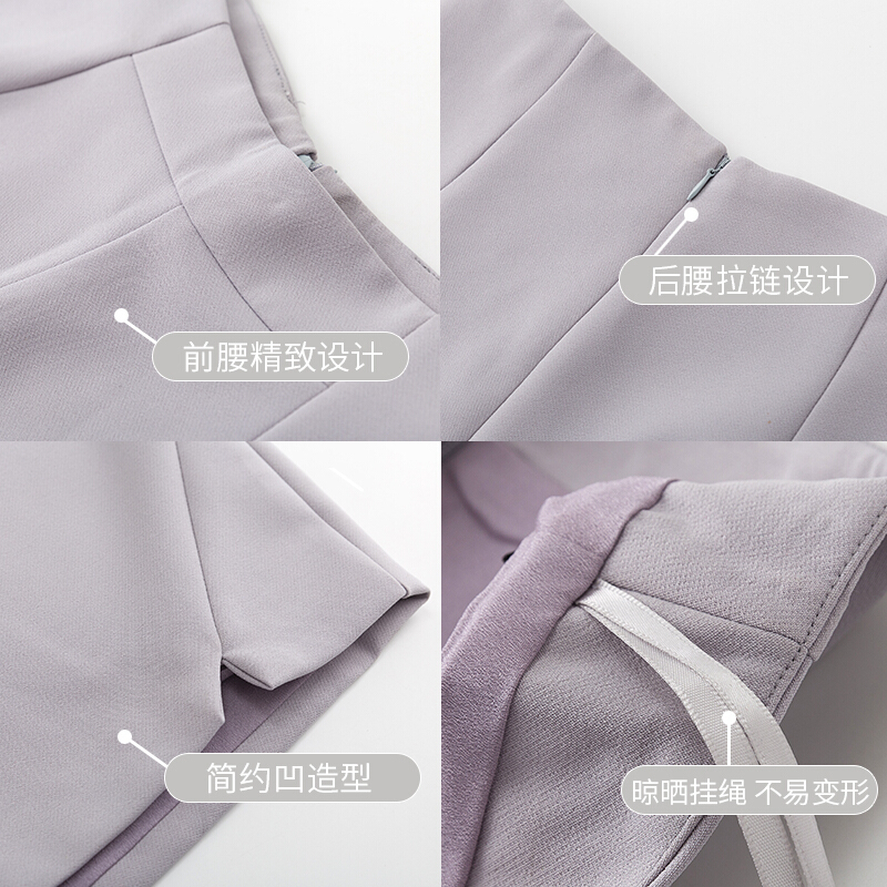 短裤女夏2018新款显瘦修身休闲阔腿裤高腰宽松白色a字雪纺西装裤