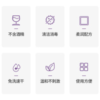 About Purple消毒护理(消)无醇免洗手消毒凝胶500ml/瓶免水洗手液消毒杀菌家用不含酒精按压瓶学生上班