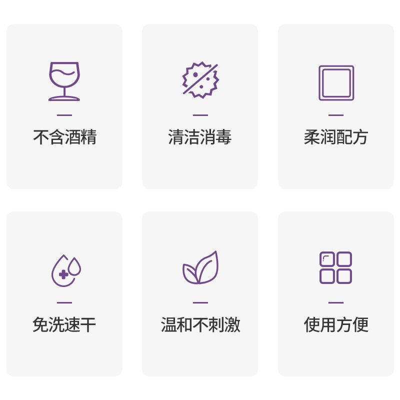 About Purple消毒护理(消)无醇免洗手消毒凝胶500ml/瓶免水洗手液消毒杀菌家用不含酒精按压瓶学生上班