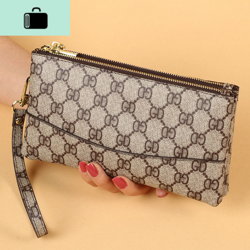 手包女大容量手拿包欧美时尚长款拉链印花零钱手机包潮女士钱包new