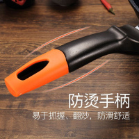平底麦饭石炒锅不粘锅无油烟电磁炉燃气灶30CM34CM炒菜铁锅具P 32CM 单独锅体【无盖】