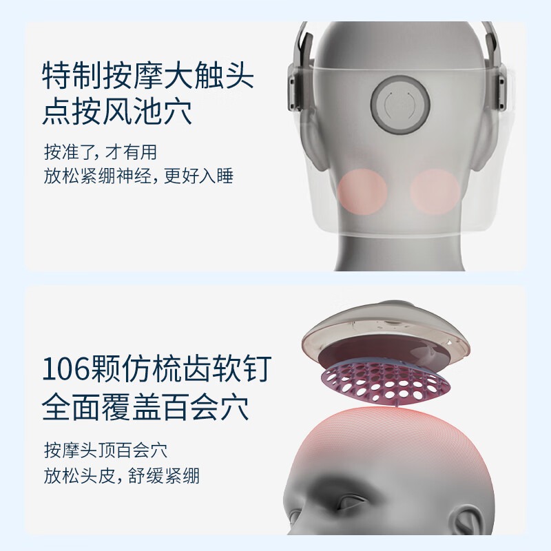 倍轻松(breo) 头部按摩仪 iDream 3S高清大图
