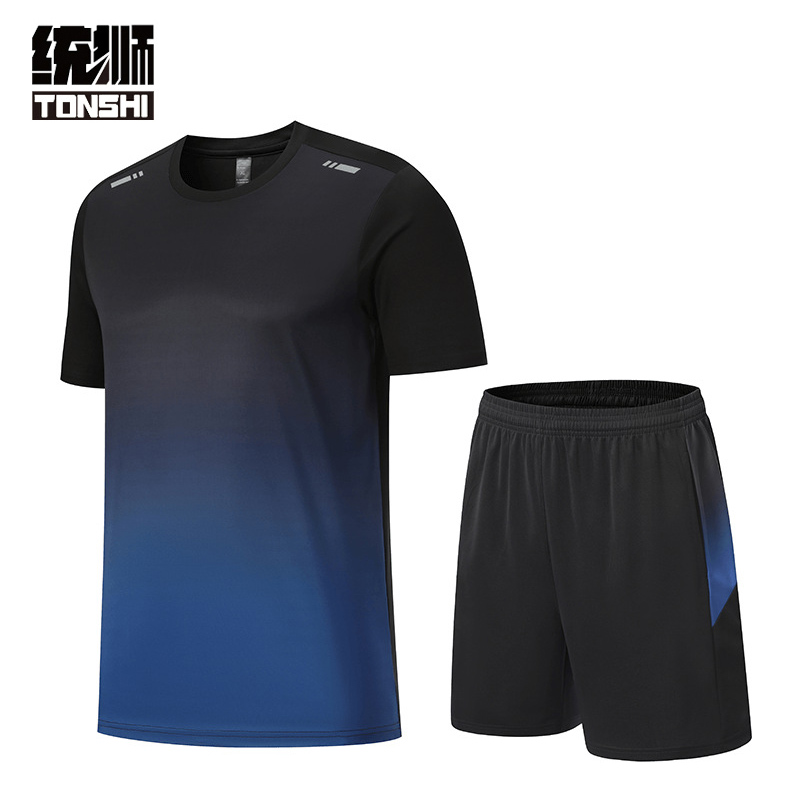 统狮 运动服 R5 套 黑蓝色 3XL