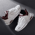 运动鞋男款2025年春夏季新款透气休闲百搭日常拼色厚底潮流老爹鞋 L-R093白色 41