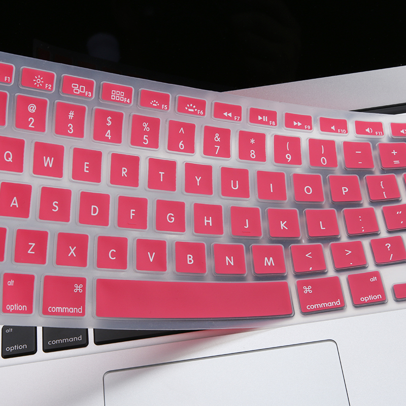 HIGE/苹果笔记本键盘膜 Mac/pro/air键盘膜 新款13/15Touchbar通用 粉红色