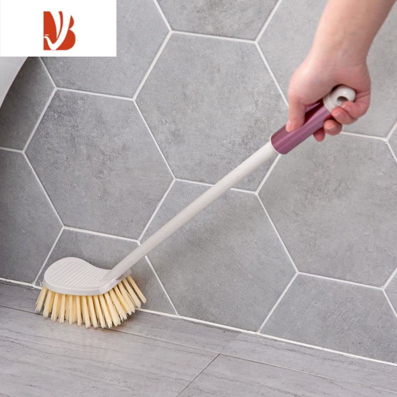 三维工匠家用硬毛长柄刷子浴室洗地板刷卫生间地刷厕所刷地器瓷砖清洁刷图片