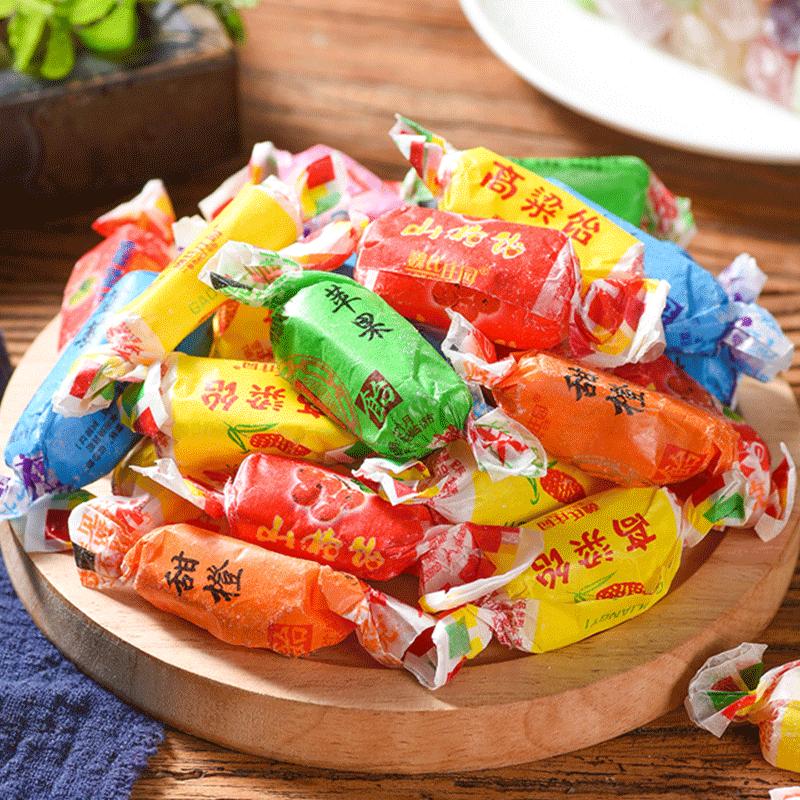 魏氏庄园高粱饴500gx2袋软糖旗舰店拉丝糖老式网红糖果怀旧