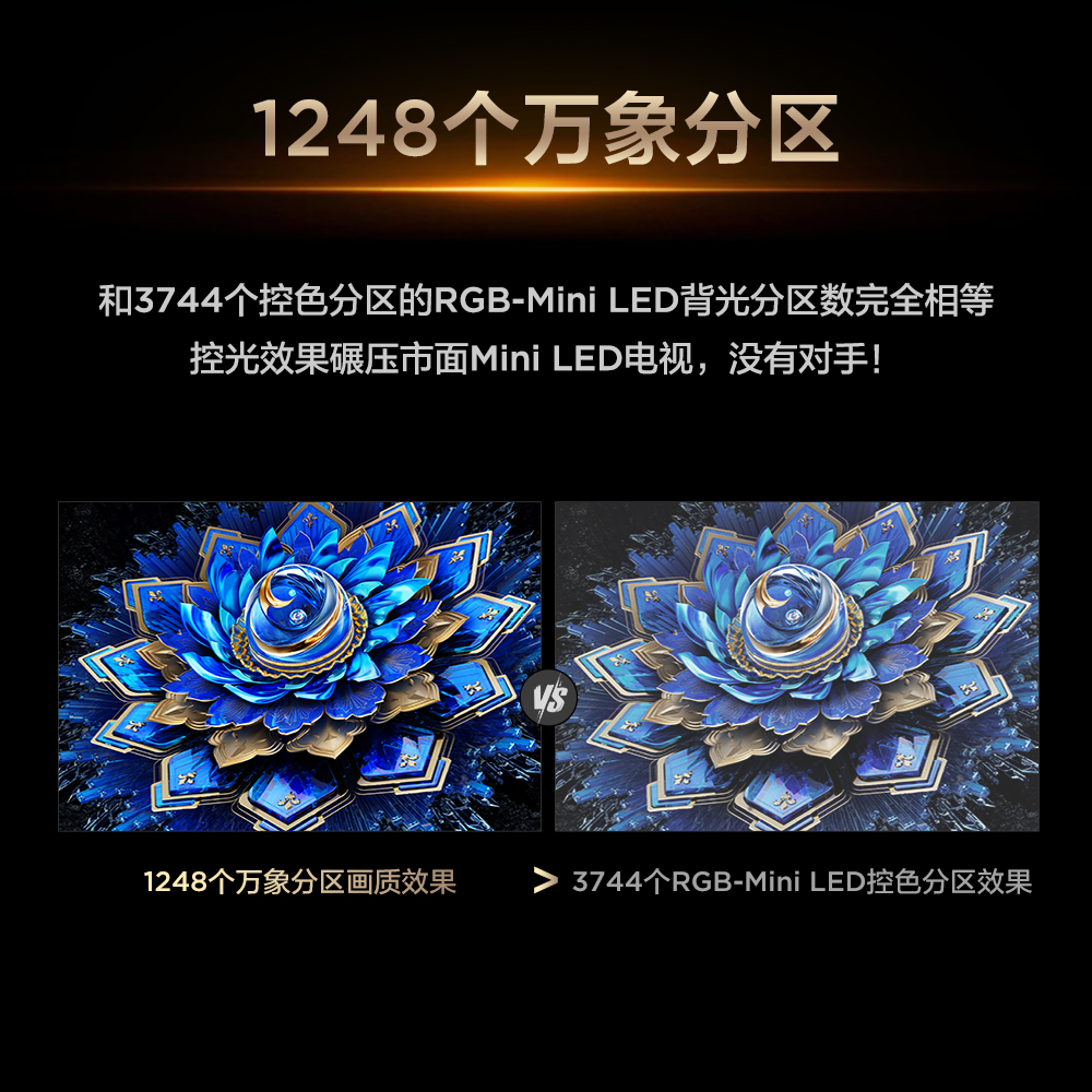 TCL电视 75T7L Ultra 75英寸 QD-Mini LED 蝶翼星曜屏 万象分区 绚彩XDR 3000nits高清大图