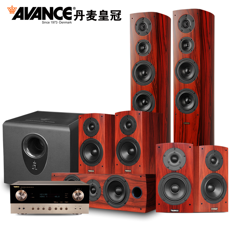 AVANCE 丹麦皇冠音响Dana5 达雅7.1套装(S602)+ASR160进口发烧HiFi家庭 