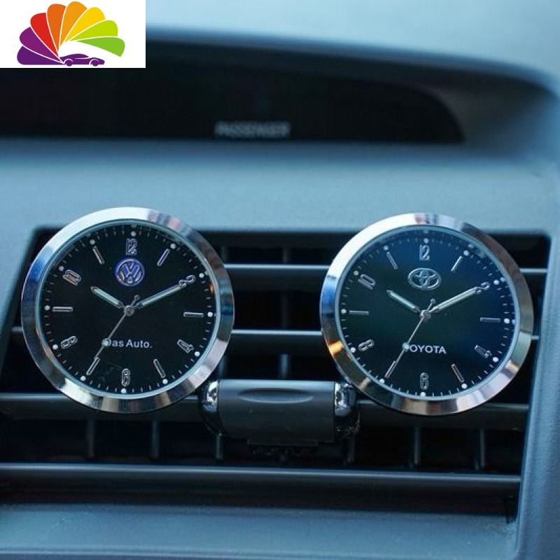 汽车车载夜光时钟仪表台钟表车内饰电子钟石英表摆饰改装时间表别克