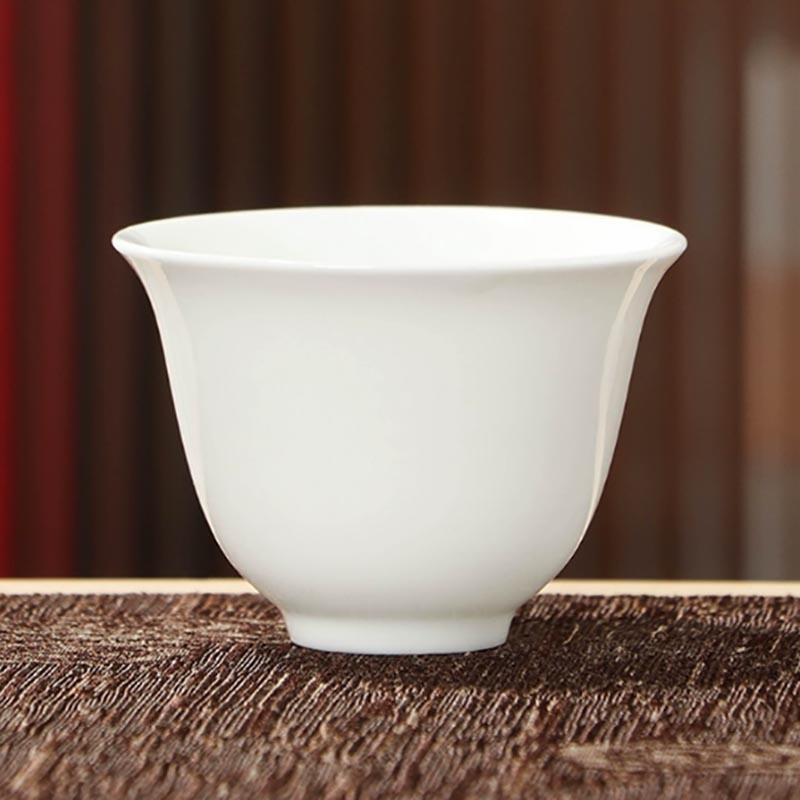 高白瓷茶杯响杯 长5.7*高4.3cm 容量50ml(10个装)高清大图