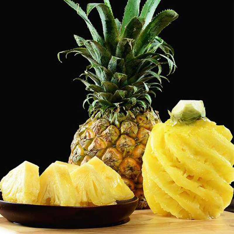[西沛生鲜]广东徐闻菠萝 中果 净重9斤 箱装 新鲜水果 5-7个 产地直发 冷藏国产热带水果 西沛高清大图