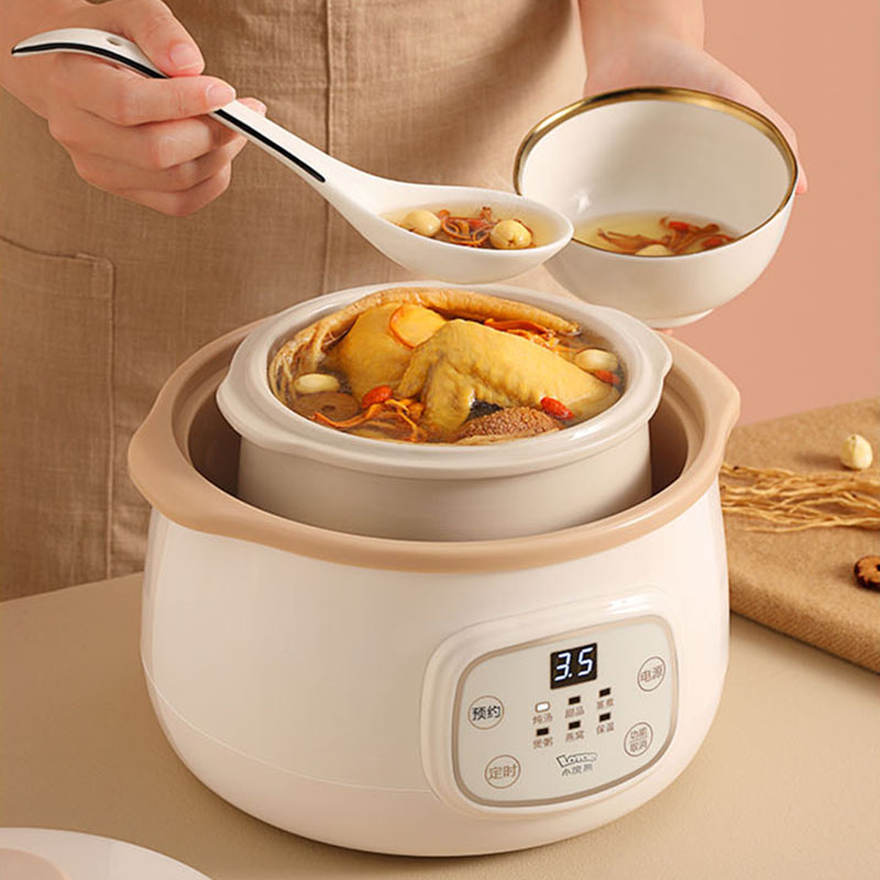 徕多电炖锅1.5L智能预约长效保温功能多样大容量基础款D1-K高清大图