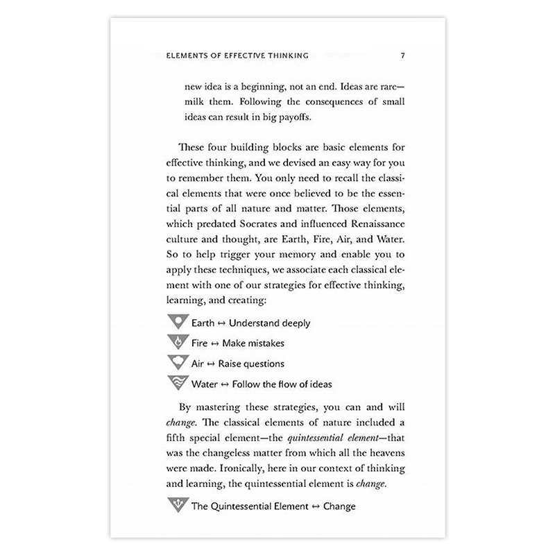 [正版]有效思考的五大元素 英文原版 The 5 Elements of Effective Thinking普林斯顿高清大图