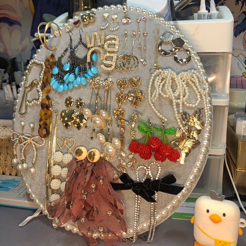 首饰展示架饰品展示板珠宝展示道具耳环架耳钉架项链架耳环展示板白珠