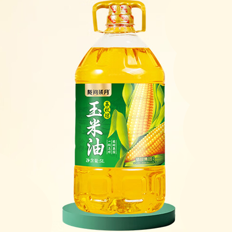 陇间柒月玉米油低温压榨非转基因暮秋坊玉米油清香醇正5L高清大图